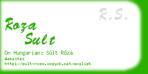 roza sult business card